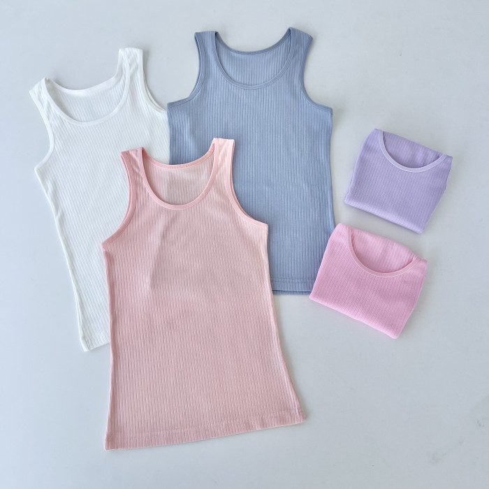 Майка для дівчинки рубчик 12-13 років ( 5 шт/уп ) ТМ Nicoletta