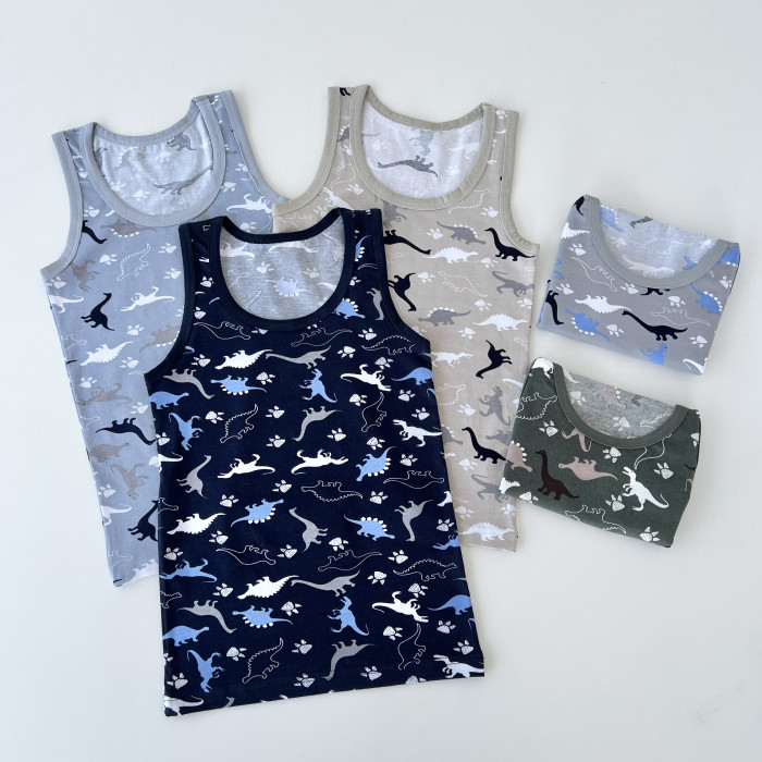 Майка для хлопчиків 4-5 років ТМ Nicoletta (5шт/уп)