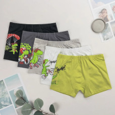 Дитячі труси боксерки для хлопчиків Розмір: 1 (2 роки) (5шт/уп)