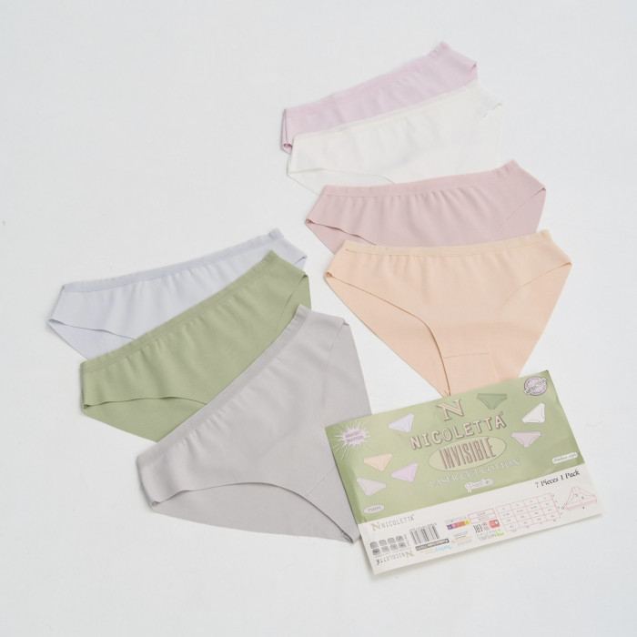 Женские бесшовные трусы Размер: M. ( 7 шт/уп). ТМ. Nicoletta