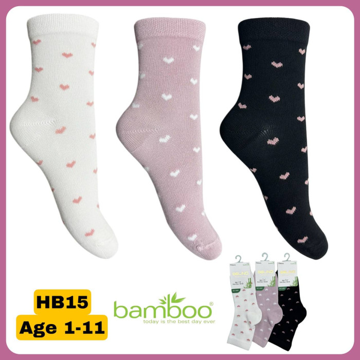 Носки хлопковые 7-8 лет для девочек ТМ Belino (6 шт/уп)