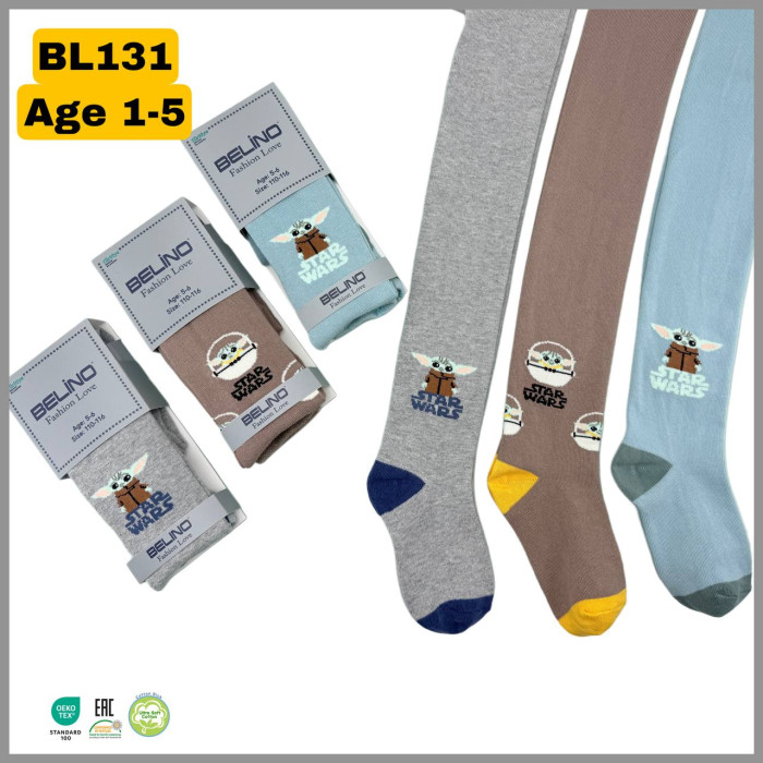 Колготки хлопковые для мальчиков р 5-6 лет Belino (3 шт/уп)
