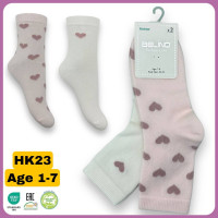 Носки хлопковые 1-2 года для девочек ТМ Belino (6 шт/уп)