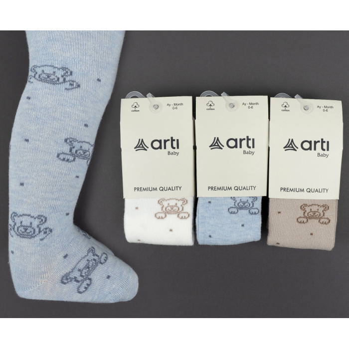 Колготки для малышей 0-6 мес ТМ Arti Турция (3 шт/уп)