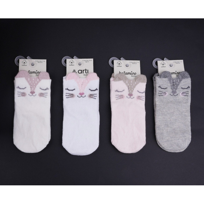 Носки хлопковые для малышей 12-18 мес (6 шт/уп)
