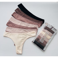 ОПТОМ. Набір жіночих трусів "Dominant" бікіні. Розмір: L. ( 7 шт/уп). Туреччина.