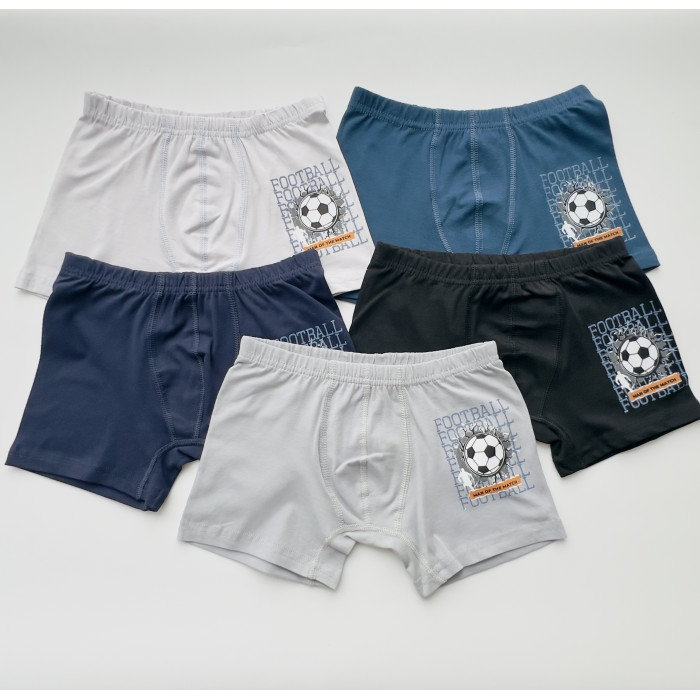 Детские трусы боксерки для мальчиков 8-9 лет (5 шт/уп) ТМ Domi