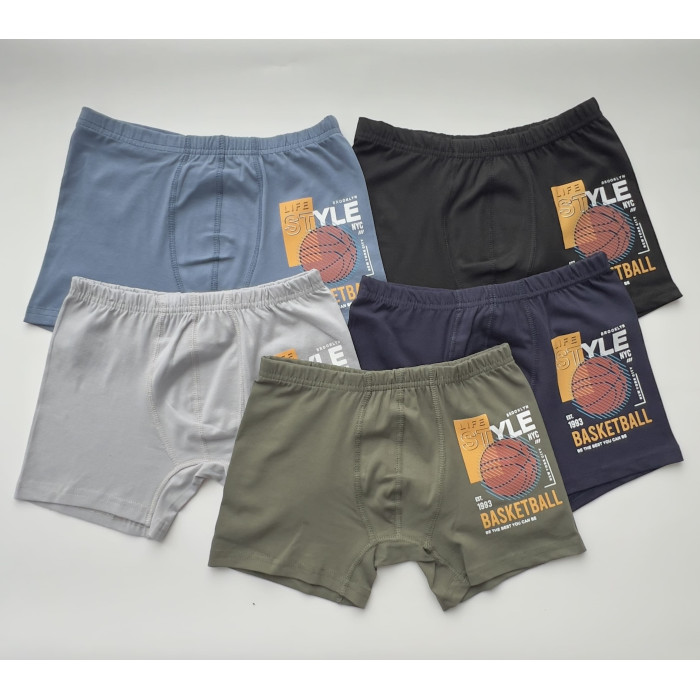 Дитячі труси боксерки для хлопчиків 14 років (5 шт/уп)  ТМ Domi