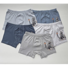 Детские трусы боксерки для мальчиков 10-11 лет (5 шт/уп) ТМ Domi