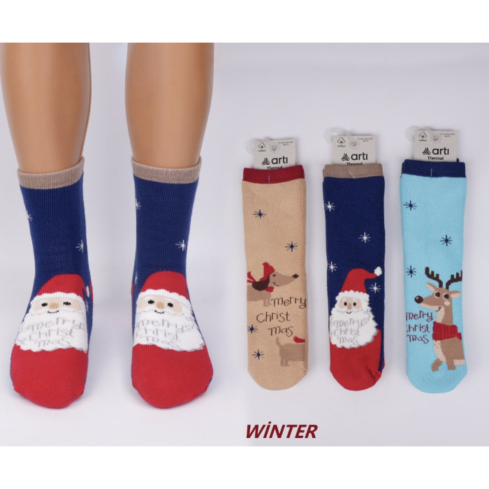 Махрові шкарпетки дитячі 7-8 років ТМ Arti (6 шт/уп) 250249