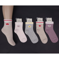 Носки хлопковые 1-2 года для девочек ТМ Katamino (6 шт/уп)