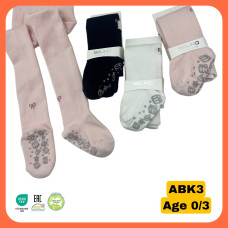 Колготки для дівчаток бавовняні р.0-1 роки TM Belino (3 шт/уп)