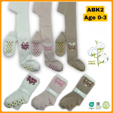 Колготки для девочек хлопковые р 0-1 года TM Belino (3 шт/уп)