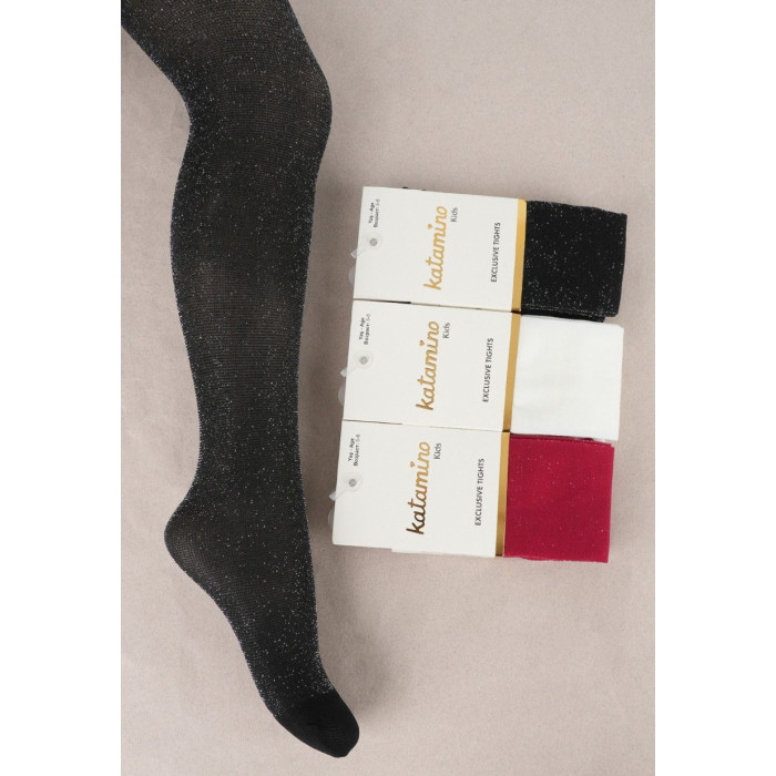 Колготки капроновые с люрексом 1-2 года TM Katamino (3 шт/уп)