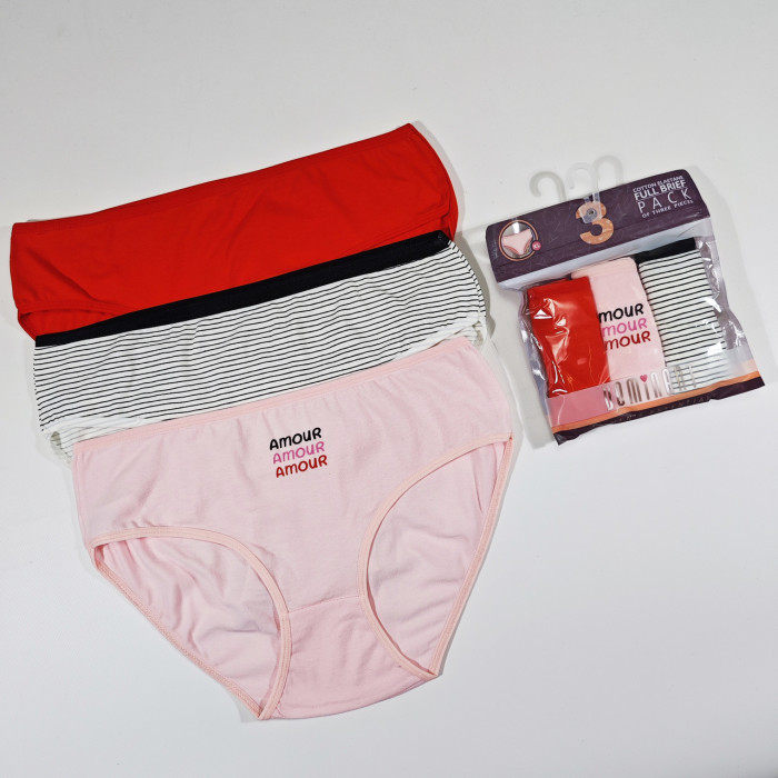 ОПТОМ. Набір жіночих трусів "Dominant". Розмір: 2XL. ( 3 шт/уп). Туреччина.