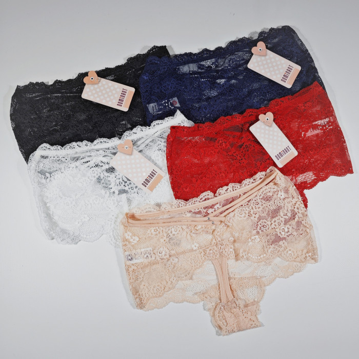 ОПТОМ. Набор женских трусов "Dominant". Размер: STD. ( 5 шт/уп). Турция.