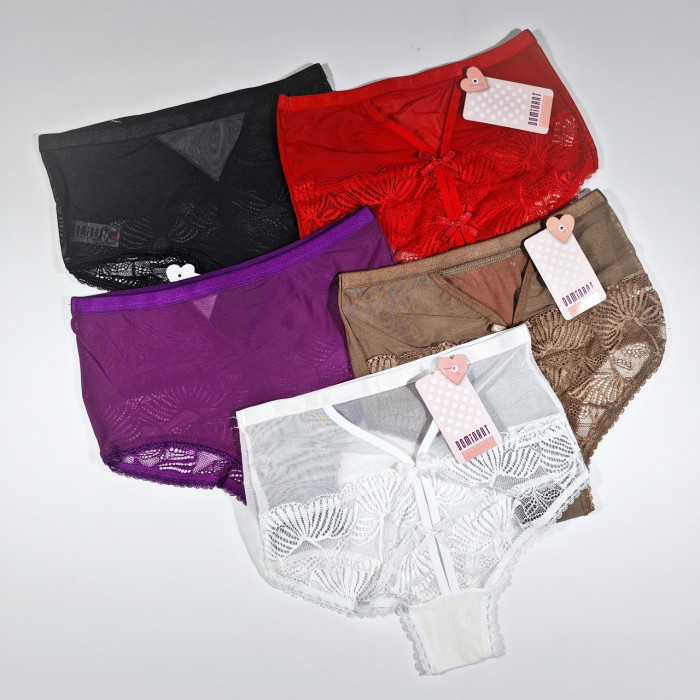 ОПТОМ. Набор женских трусов "Dominant". Размер: STD. ( 5 шт/уп). Турция.