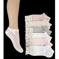 Шкарпетки бавовняні 13-14 років для дівчаток ТМ Katamino (6 шт/уп) сітка