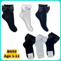 Шкарпетки бавовняні 1-2 років для дівчаток ТМ Belino (6 шт/уп)