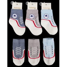 Носки хлопковые для малышей 18-24 мес (6 шт/уп)