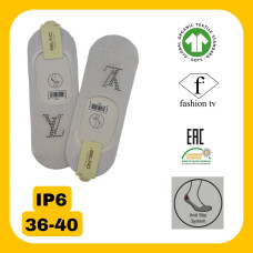 Женские хлопковые носки следы 36-40 (6 шт/уп)