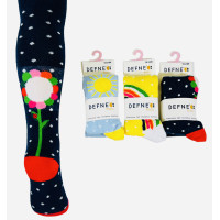 Колготки для немовлят 6-12 міс ТМ Defne (3 шт/уп)