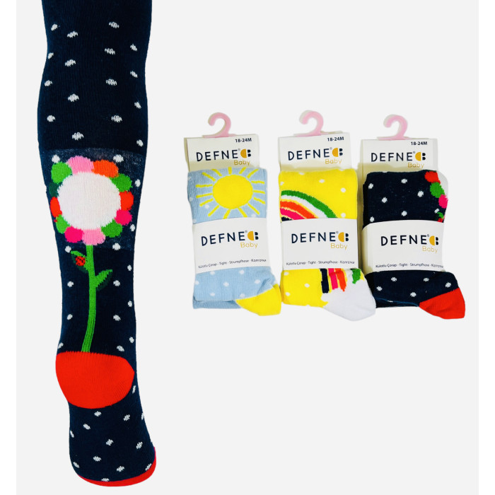 Колготки для новорожденных 6-12 мес ТМ Defne (3 шт/уп)