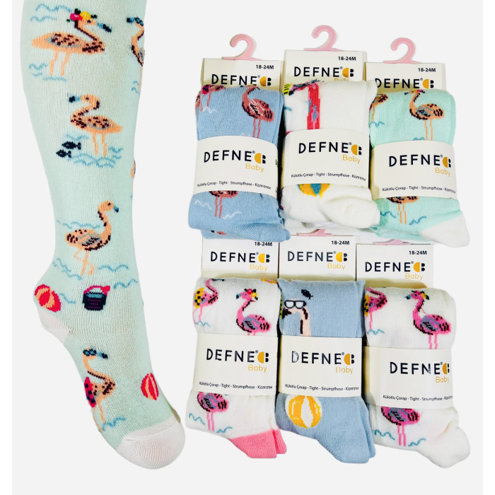 Колготки для новорожденных 6-12 мес ТМ Defne (6 шт/уп)