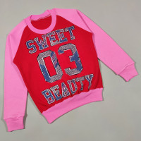 ОПТОМ Дитячий реглан "Sweet beauty" для дівчаток 8,9,10,11,12 років 100% бавовна