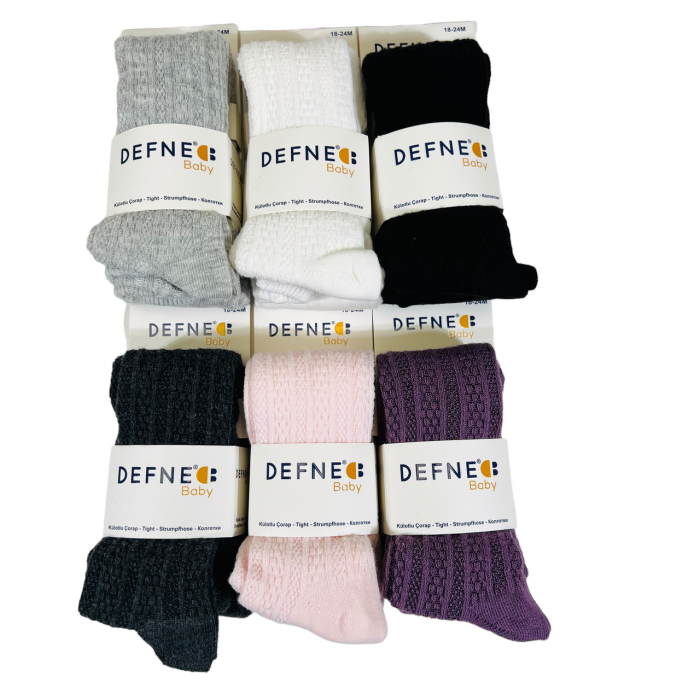 Колготки для немовлят 0-6 міс ТМ Defne (6 шт/уп)