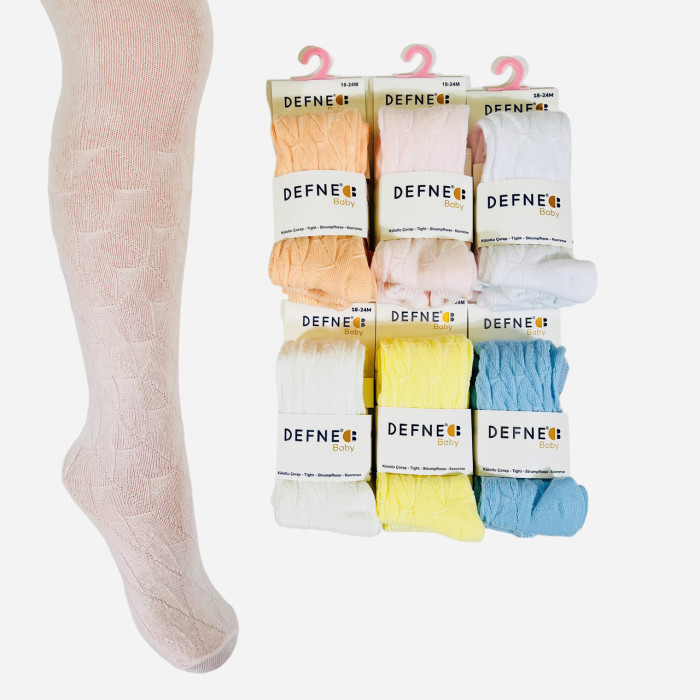 Колготки для немовлят 6-12 міс ТМ Defne (6 шт/уп)