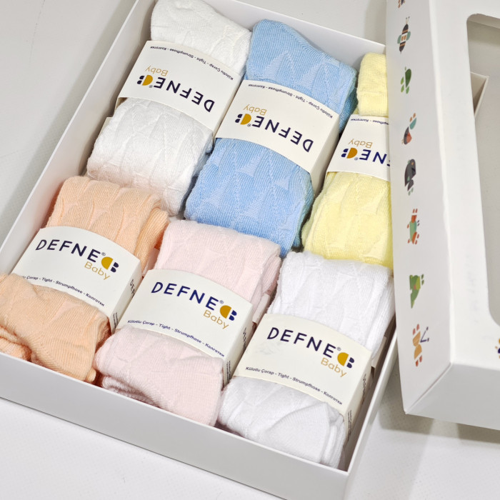 Колготки для новорожденных 12-18 мес ТМ Defne (6 шт/уп)