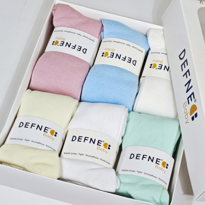 Колготки для новорожденных 0-6 мес ТМ Defne (6 шт/уп)