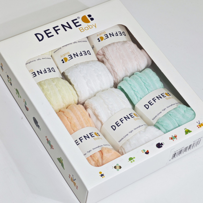 Колготки для новорожденных 18-24 мес ТМ Defne (6 шт/уп)