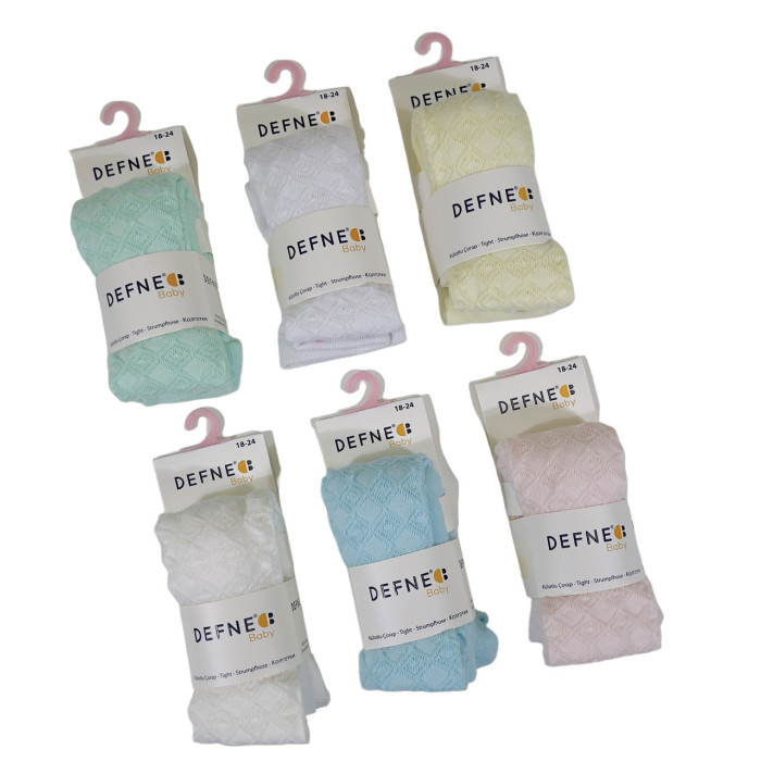 Колготки для новорожденных 0-6 мес ТМ Defne (6 шт/уп)