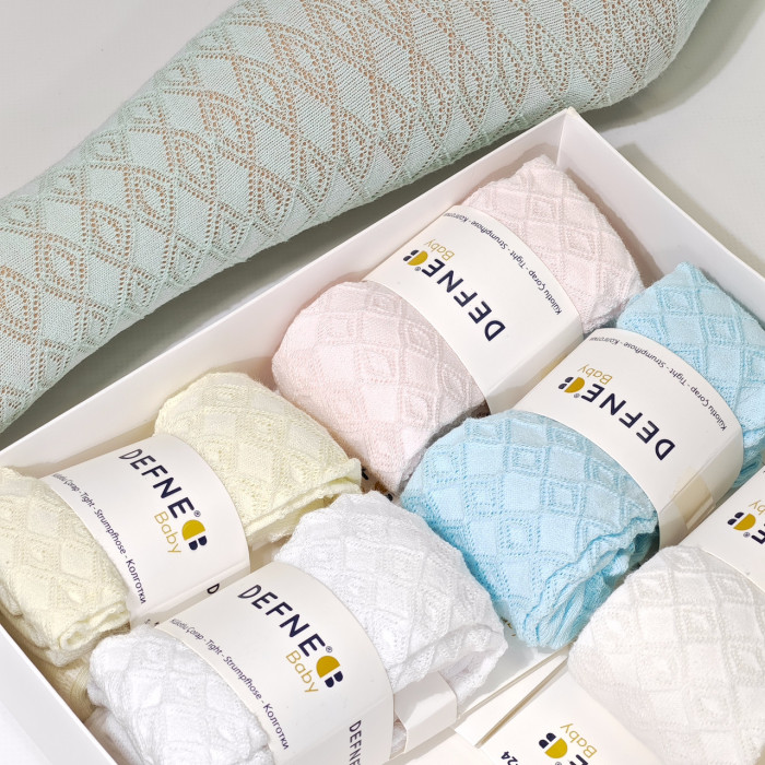 Колготки для новорожденных 6-12 мес ТМ Defne (6 шт/уп)