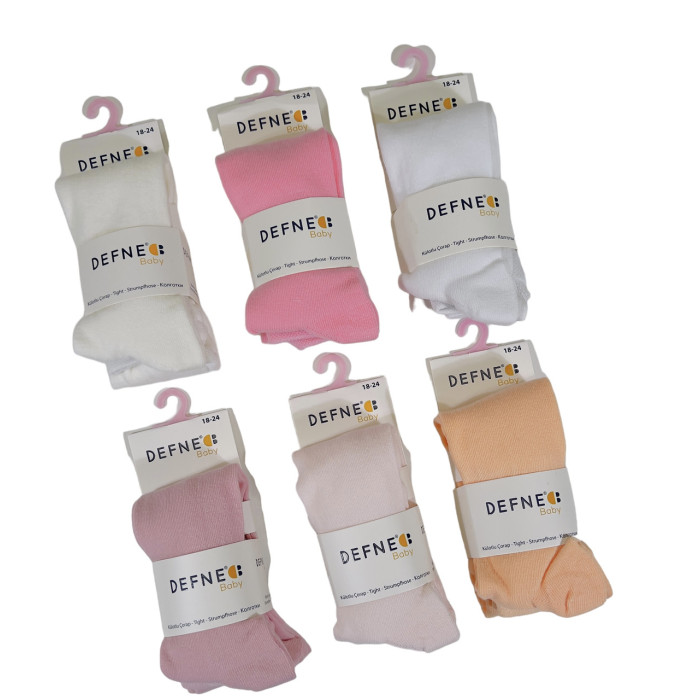 Колготки для немовлят 6-12 міс ТМ Defne (6 шт/уп)