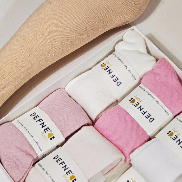 Колготки для немовлят 6-12 міс ТМ Defne (6 шт/уп)