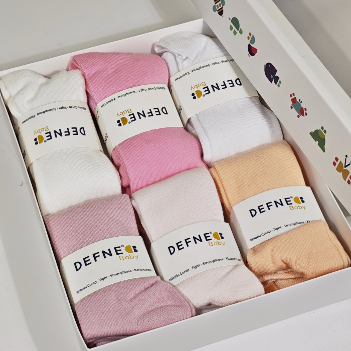 Колготки для немовлят 6-12 міс ТМ Defne (6 шт/уп)