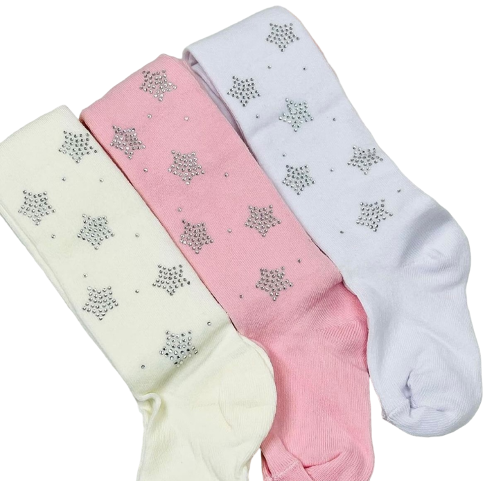 Колготки для дівчаток бавовняні р.7-8 років TM Belino (3 шт/уп)