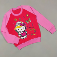 ОПТОМ Детский реглан  "Китти" для девочек 8,9,10,11,12 лет