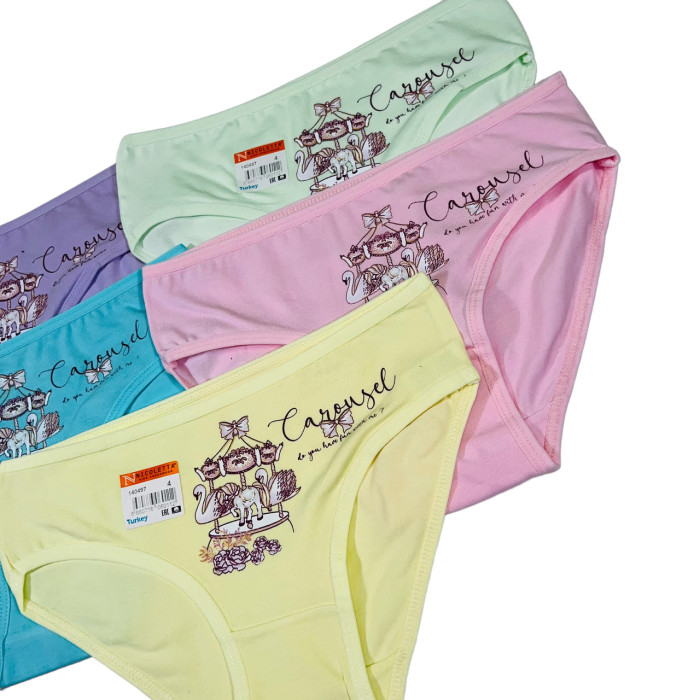Детские трусики для девочек 6-7 лет (5шт/уп) ТМ Nicoletta