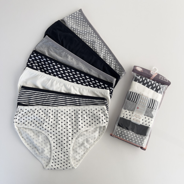 ОПТОМ. Набір жіночих трусів "Dominant" бікіні. Розмір: 3XL. ( 7 шт/уп). Туреччина.