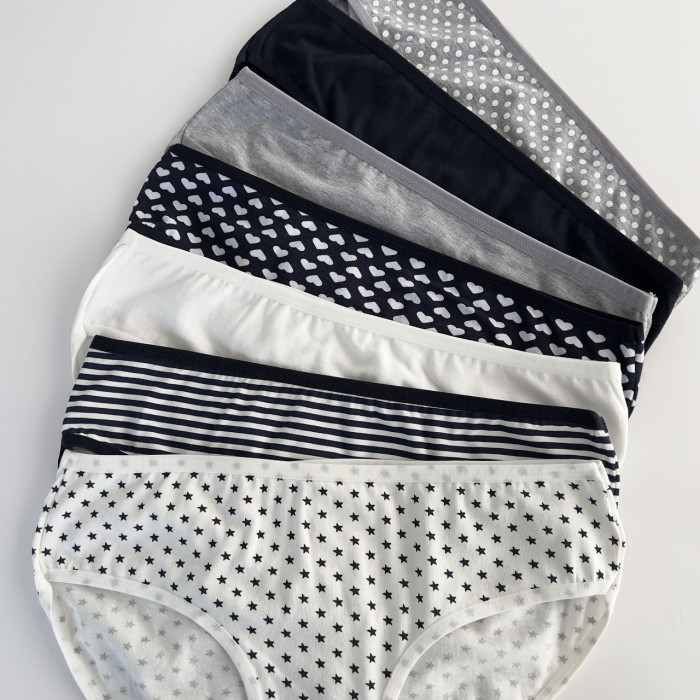 ОПТОМ. Набір жіночих трусів "Dominant" бікіні. Розмір: 3XL. ( 7 шт/уп). Туреччина.