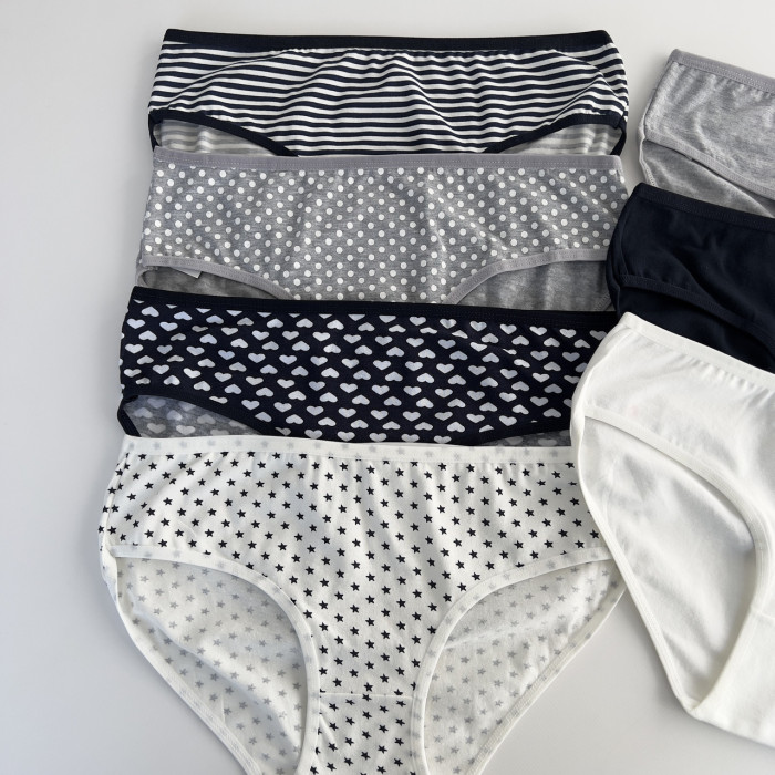 ОПТОМ. Набір жіночих трусів "Dominant" бікіні. Розмір: 3XL. ( 7 шт/уп). Туреччина.