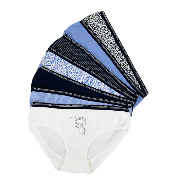 ОПТОМ. Набор женских трусов "Dominant" бикини. Размер: 2XL. ( 7 шт/уп). Турция.