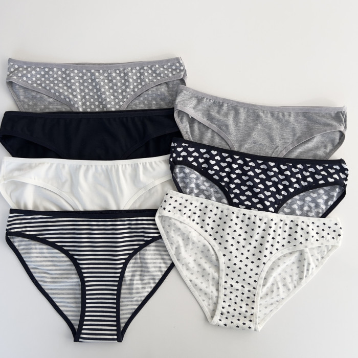 ОПТОМ. Набор женских трусов "Dominant" Размер: M. ( 7 шт/уп). Турция.