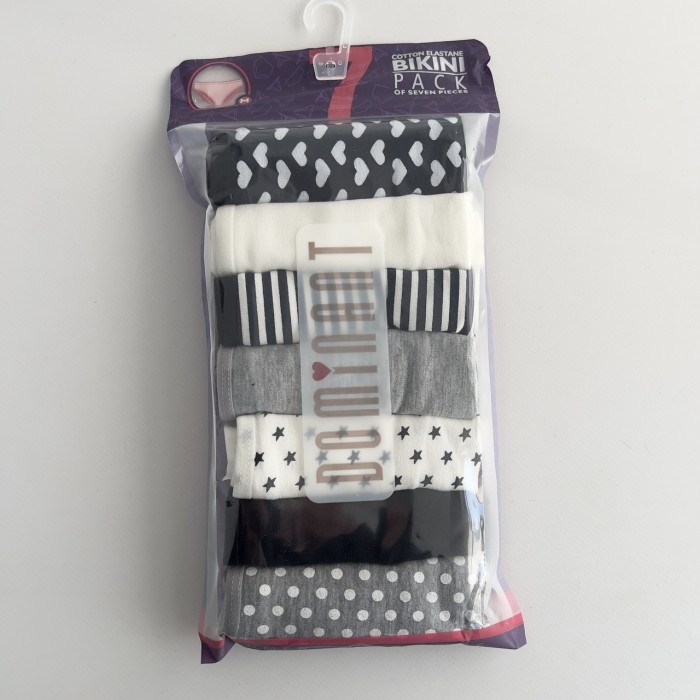 ОПТОМ. Набор женских трусов "Dominant" Размер: M. ( 7 шт/уп). Турция.