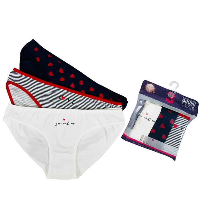 ОПТОМ. Набор женских трусов "Dominant" Размер: S. ( 3 шт/уп). Турция.