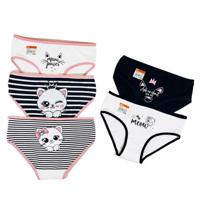 Детские трусики для девочек 4-5 лет (5шт/уп) ТМ Nicoletta